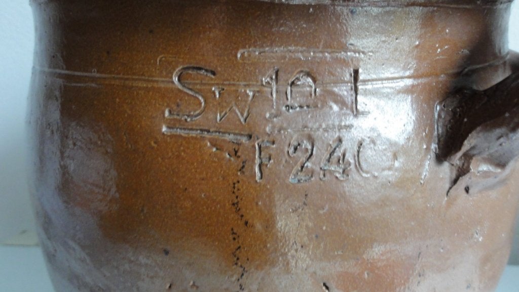 Pekelpot, inlegpot, inmaakpot, keramiek bruin, antiek, Ophalen of Verzenden