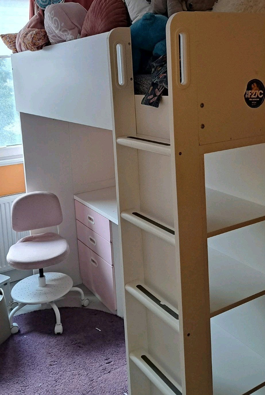 Ikea Stuva Hoogslaper met bureau en kast, Ophalen, Gebruikt, Eenpersoons, 200 cm