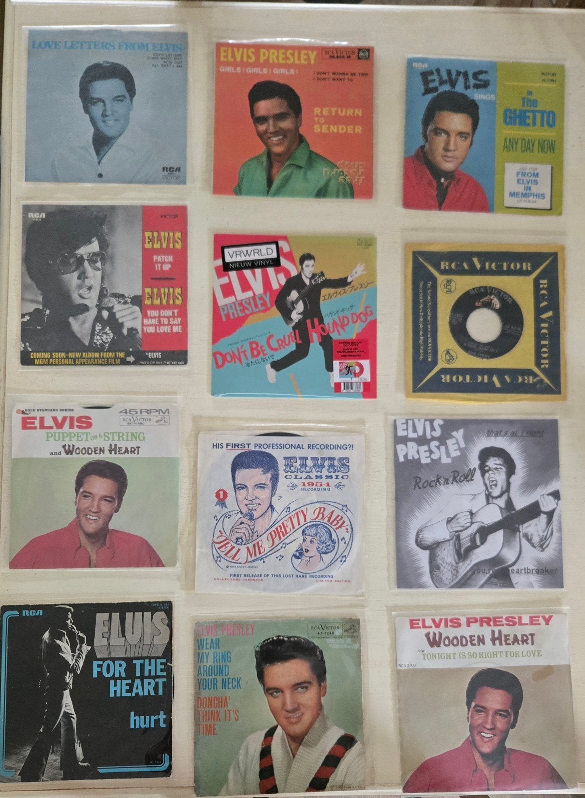 Elvis Presley 45 toeren singles collectie - 24 stuks, Gebruikt, 7 inch, Ophalen of Verzenden, Pop