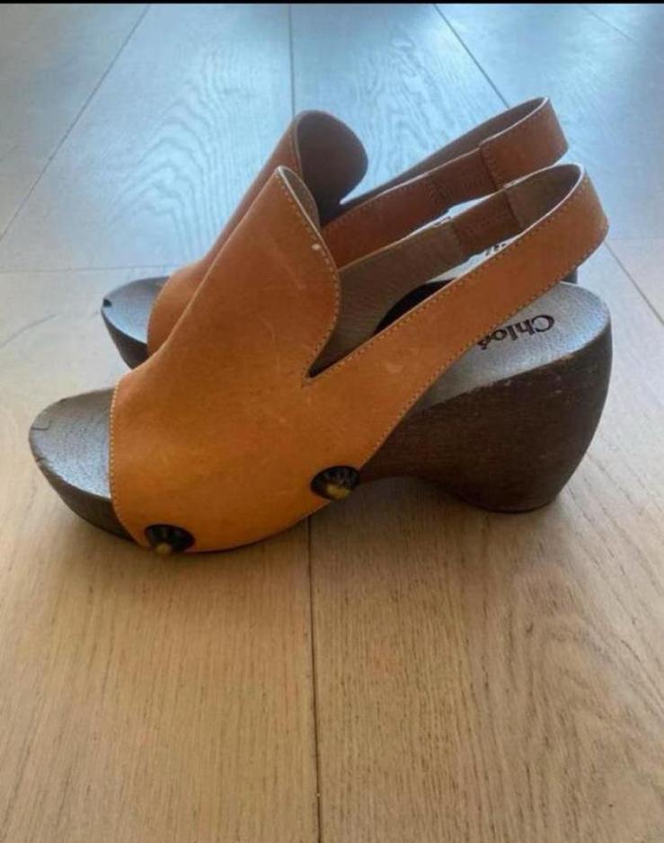 Chloe  38 nieuwstaat clog, Bruin, Zo goed als nieuw, Sandalen of Muiltjes, Ophalen of Verzenden
