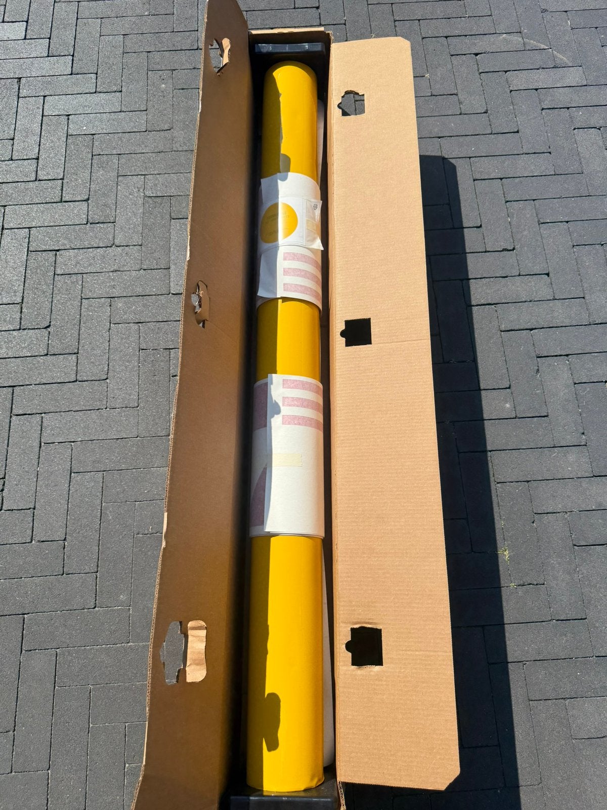 Gele wrap folie + belletering, Auto-onderdelen, Ophalen of Verzenden, Nieuw, Ford