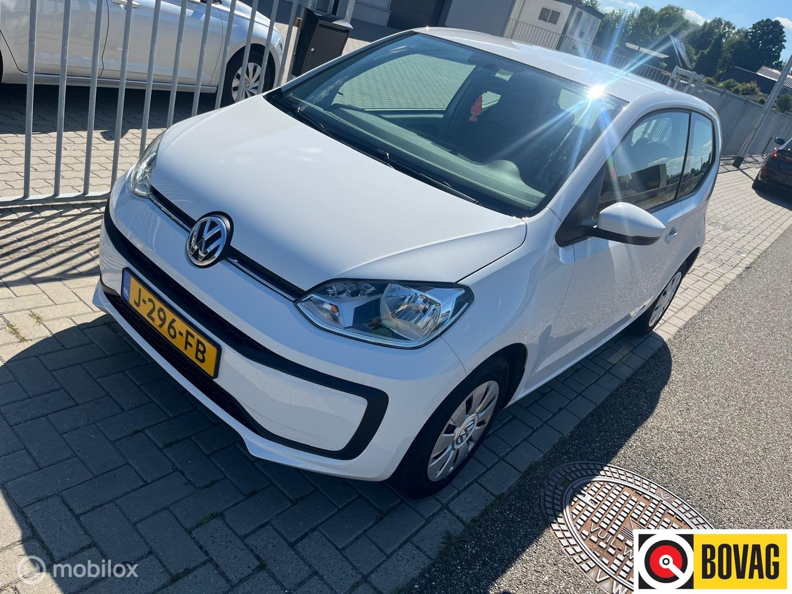 Volkswagen Up! 1.0 BMT I 3 Drs I Airco I Centraal l, Stof, Gebruikt, Met garantie (alle), Wit