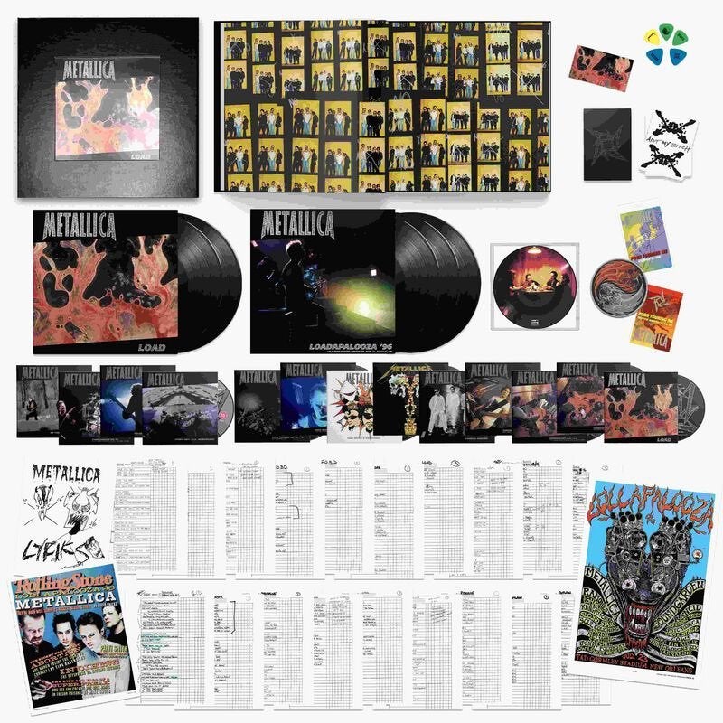 Metallica LOAD Deluxe box set vinyl, CD, DVD, Boek als NIEUW, Overige formaten, Zo goed als nieuw, Inclusief poster, Verzenden