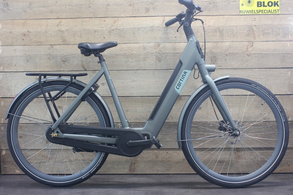 Cortina E-Nite DB7 Sportdrive middenmotor Titanic Green Matt, Fietsen en Brommers, Fietsen | Dames | Damesfietsen, Niet ingevuld
