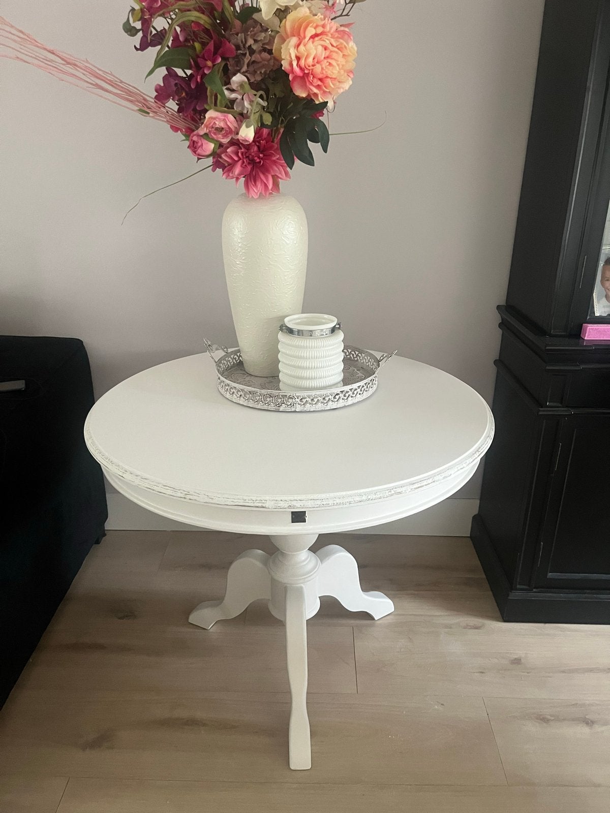 Riviera Maison Tafel - Ronde Bijzettafel/Salontafel, Ophalen, Minder dan 50 cm, Gebruikt, 50 tot 100 cm