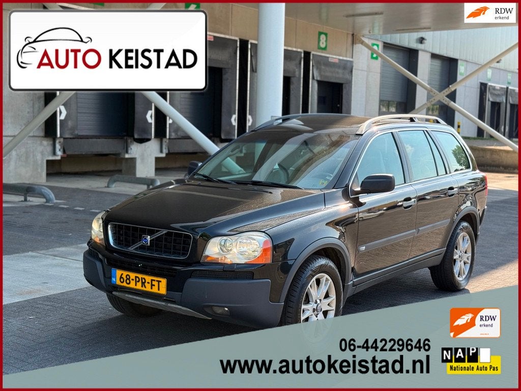 Volvo XC90 2.5 TURBO AUTOMAAT 7-PERSOONS LEDER/XENON/SCHUIFD, Auto's, Gebruikt, Beige, Automatische klimaatregeling, 7 stoelen