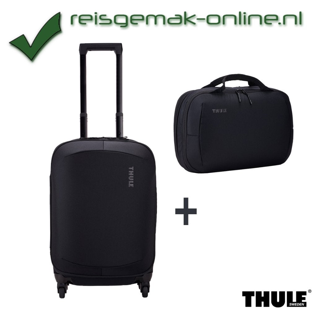 Thule Subterra 2 | XL Voordeelset | 35 + 15 liter | zwart, Zwart, Ophalen of Verzenden, Wieltjes, 30 cm of meer