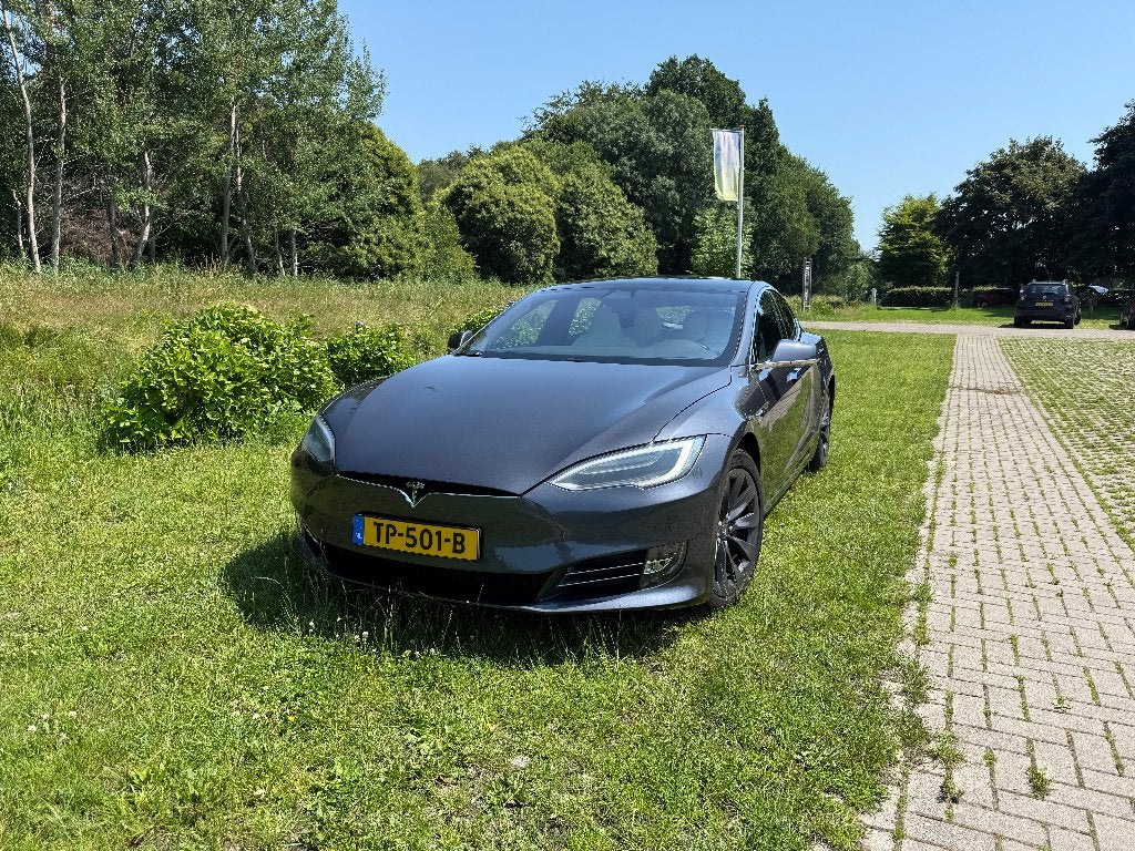 Tesla Model S 2018 Grijs 100D, Auto's, Tesla, Automaat, 110 €/maand, Model S, Vierwielaandrijving