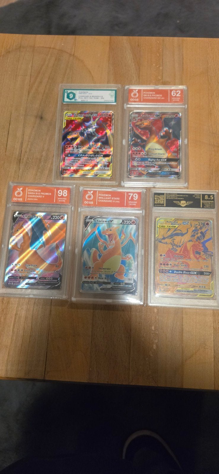 Pokémon Kaarten Collectie - Graded Charizard & Meer, Ophalen of Verzenden, Zo goed als nieuw, Meerdere kaarten