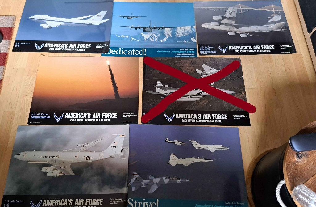 Amerikaans Luchtmacht / US Air Force Posters, Jaren 90 / 00s, Ophalen of Verzenden, Luchtmacht, Amerika, Foto of Poster