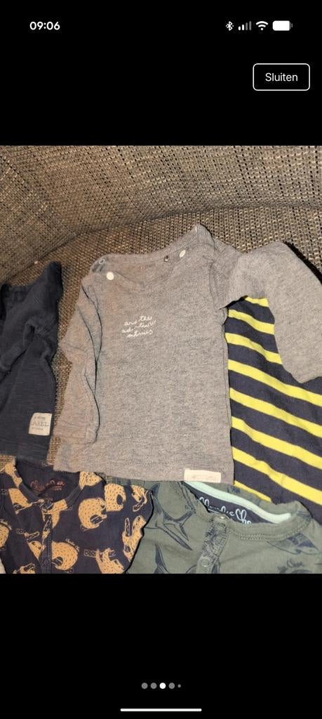 Baby kleding pakket 50/56 en wat 62, Kinderen en Baby's, Babykleding | Maat 56, Ophalen, Zo goed als nieuw, Pakje