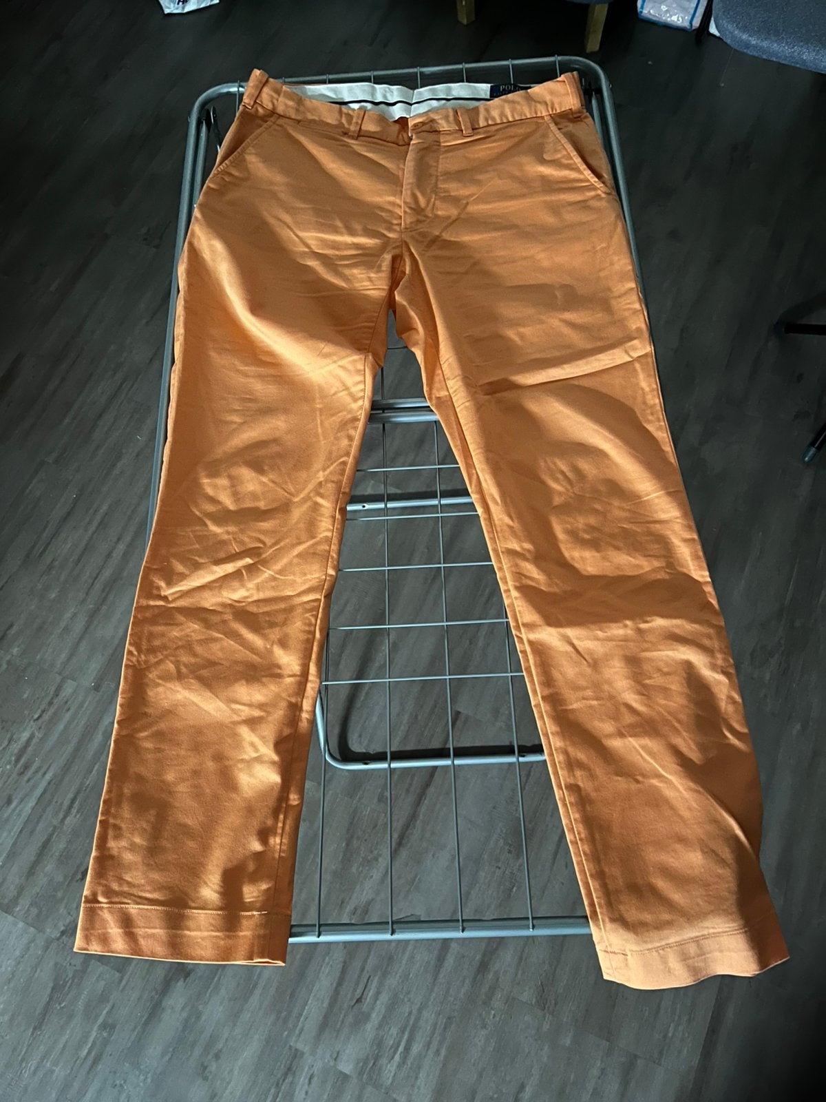 Polo Ralph Lauren chino 32/32 slim fit oranje, Oranje, Ophalen of Verzenden, Zo goed als nieuw, Maat 34 (XS) of kleiner