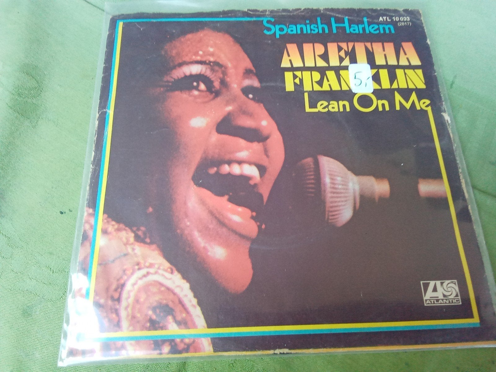 Aretha Franklin.        Spanish Harlem.   lean on me, Cd's en Dvd's, Vinyl Singles, Verzenden, Gebruikt, 7 inch, Pop