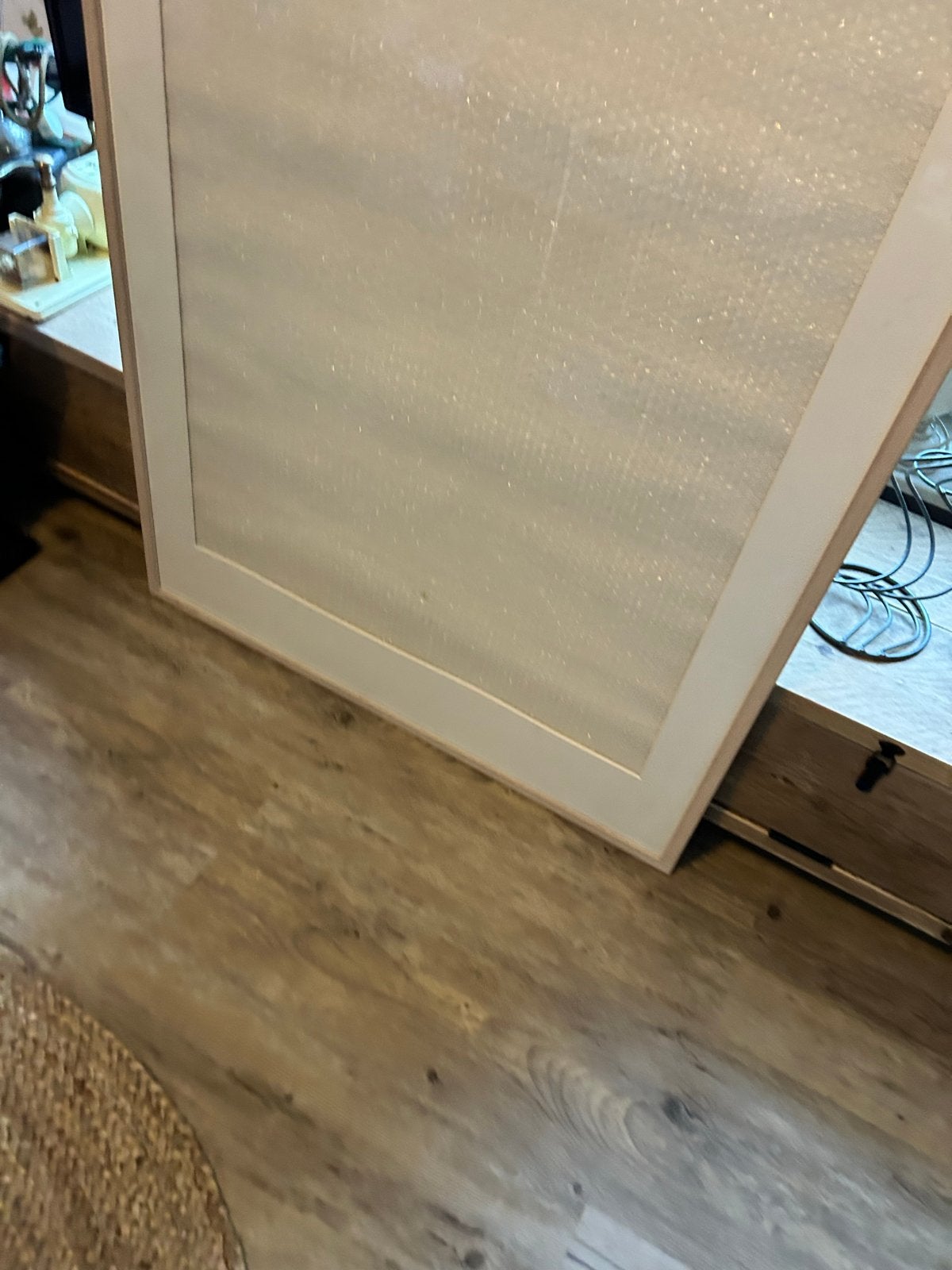 Grote lege lijst 83x103 cm, berken/whitewash kleur, Ophalen, Gebruikt, Schilderijlijst, Wit