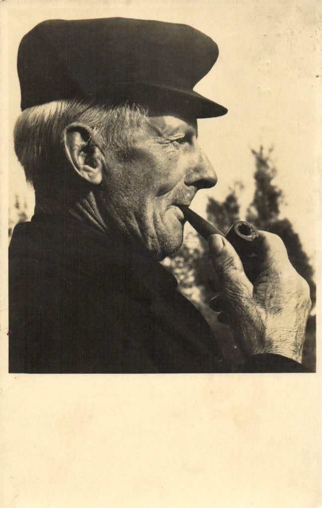 Eemnes Boer. - boer met pijp - gelopen, Ophalen of Verzenden, Voor 1920, Ongelopen, Zeeland