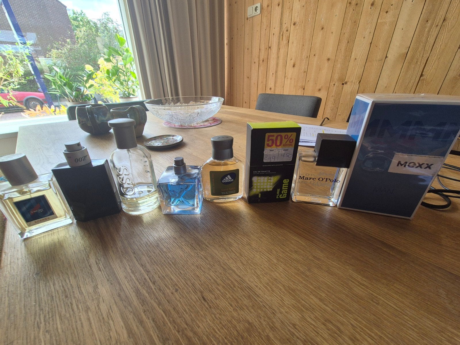Diverse herenparfums HugoBoss, 007, Adidas, Mexx, Marc O'P, Ophalen of Verzenden, Zo goed als nieuw