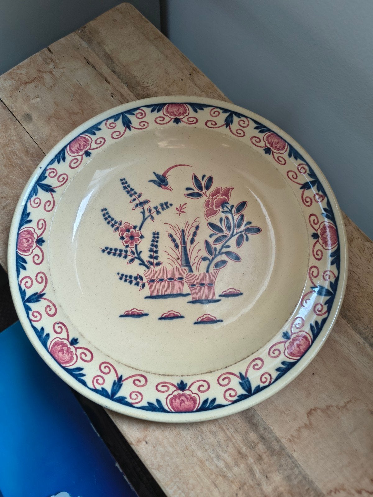 Antiek Wedgwood Van Hoorne Etruria England bord, Antiek en Kunst, Ophalen of Verzenden