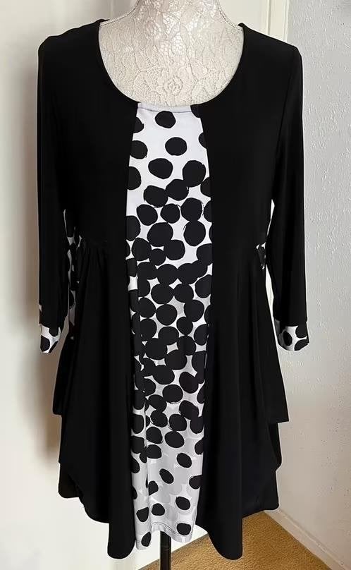 Joseph Ribkoff lange top /tuniek maat 40[Dm], Kleding | Dames, Maat 38/40 (M), Zwart, Ophalen of Verzenden, Zo goed als nieuw
