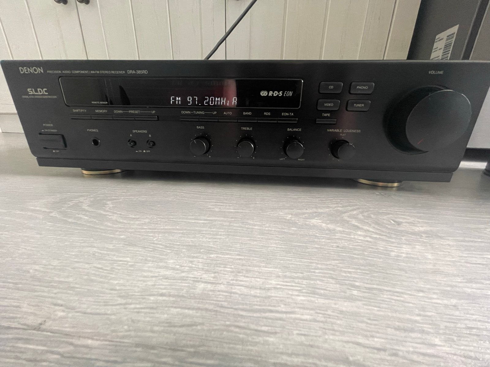 Denon DRA-385RD AM/FM Stereo Receiver - Uitstekende Staat, Denon, Ophalen of Verzenden, Zo goed als nieuw, 60 tot 120 watt