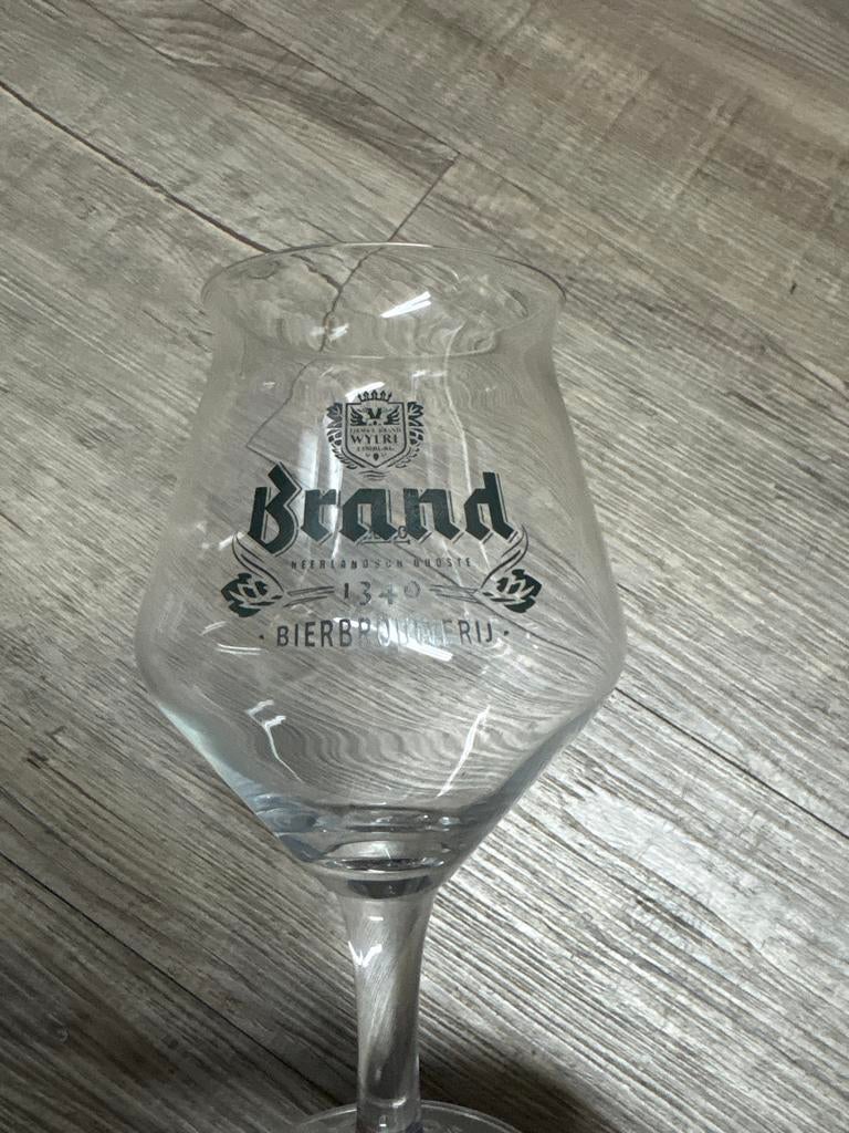 Brand speciaalbier glazen 6x 25 cl lange voet, Ophalen of Verzenden, Zo goed als nieuw, Bierglas