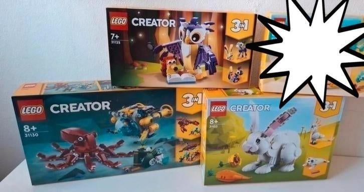 Lego 31130 - 31125 - 31133 creator 3 in 1, Ophalen of Verzenden