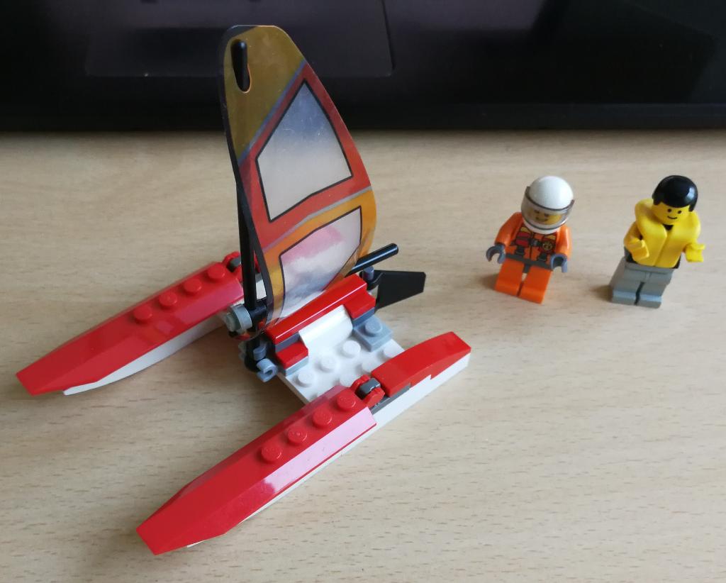 Lego 60013 coast guard chopper (alleen catamaran) - 2013, Inclusief minifiguren, Lego, Accessoire, Ophalen of Verzenden