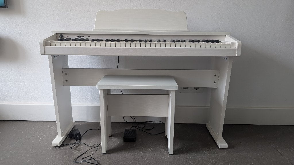 Gear4music JDP-1 Digitaal Piano - Wit, Ophalen, Wit, Digitaal, Zo goed als nieuw