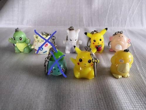 Verzameling van 6 Pokémon Light-Up sleutelhangers van Tiger, Verzamelen, Poppetjes en Figuurtjes, Ophalen of Verzenden, Gebruikt
