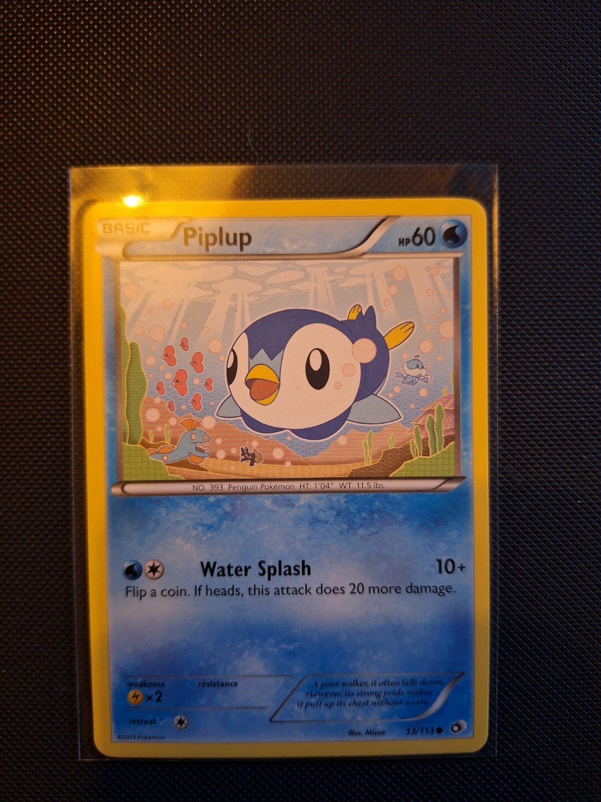 Pokémon Piplup 33/113, Ophalen of Verzenden, Zo goed als nieuw