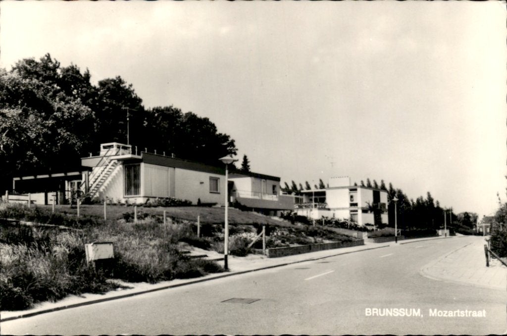 Brunssum, Mozartstraat, Ophalen of Verzenden, 1960 tot 1980, Ongelopen, Limburg