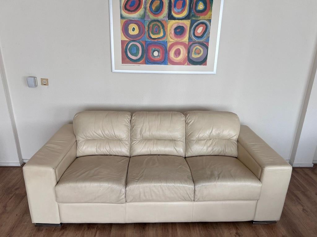 Oude maar hele fijne banken - Andere meubels op mijn pagina!, Ophalen, Gebruikt, Driepersoons, Rechte bank