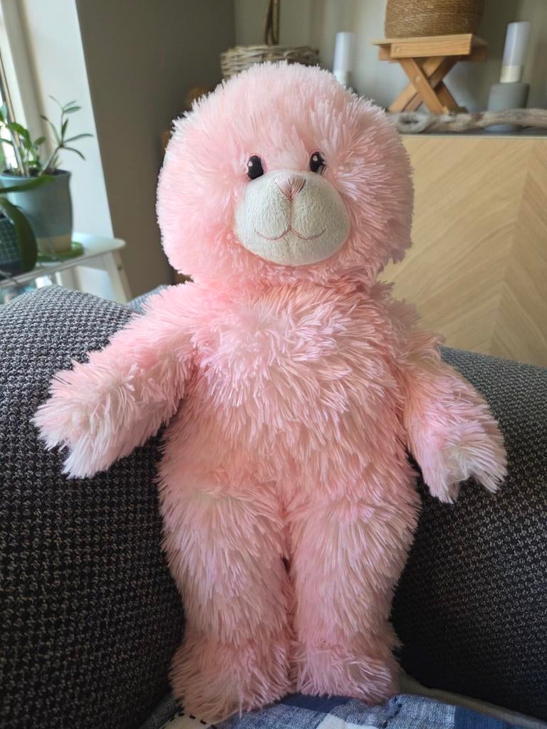 Lieve roze Build a Bear 'It's A Baby Girl', Kinderen en Baby's, Speelgoed | Knuffels en Pluche, Ophalen of Verzenden, Zo goed als nieuw