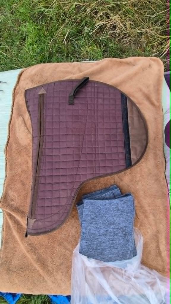 EDIX Boomlooszadel pad met inlages Courville Vika Bruin L, Full (L), Overige merken, Zadeldekje, Ophalen of Verzenden