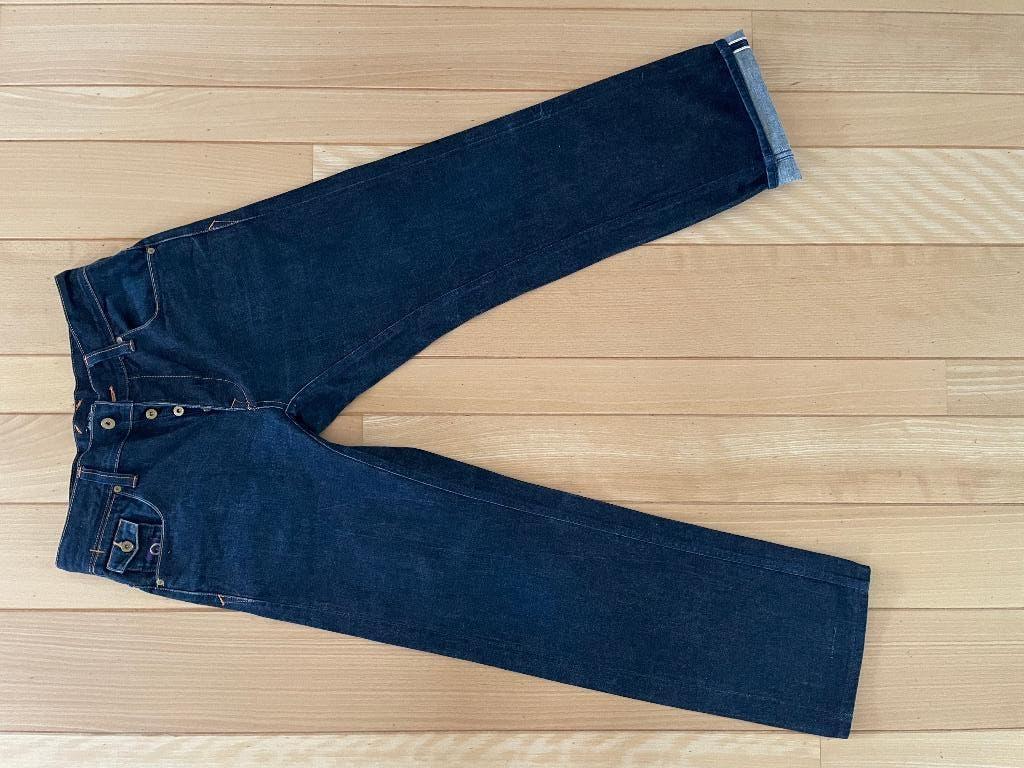 Atelier Ladurance - Frontier Worker selvedge (Waist=41,5 cm), Zo goed als nieuw, Verzenden, Blauw, Atelier Ladurance