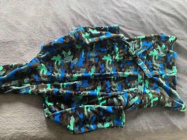 Hema badjas met groen/blauw/bruin/zwarte camouflageprint, Ophalen of Verzenden, Hema, Jongen, Overige typen