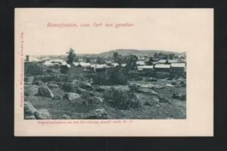 Boerenoorlog Zuid-Afrika Bloemfontein Boerenkriege., Ophalen of Verzenden, Voor 1920, Gelopen, Buiten Europa