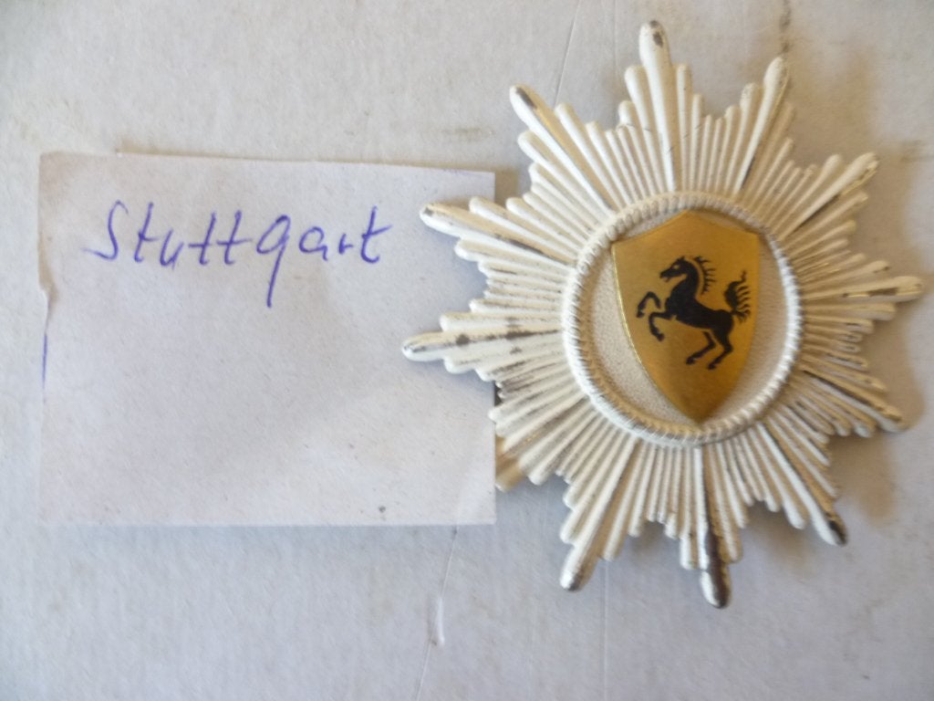 Politie Pet Embleem Stuttgart Duitsland., Verzamelen, Militaria | Algemeen, Ophalen of Verzenden, Overige soorten, Duitsland, Embleem of Badge