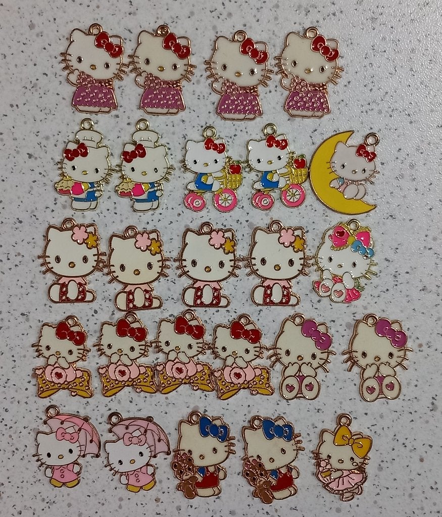 Hello kitty metalen bedels, Ophalen of Verzenden, Nieuw, Bedel