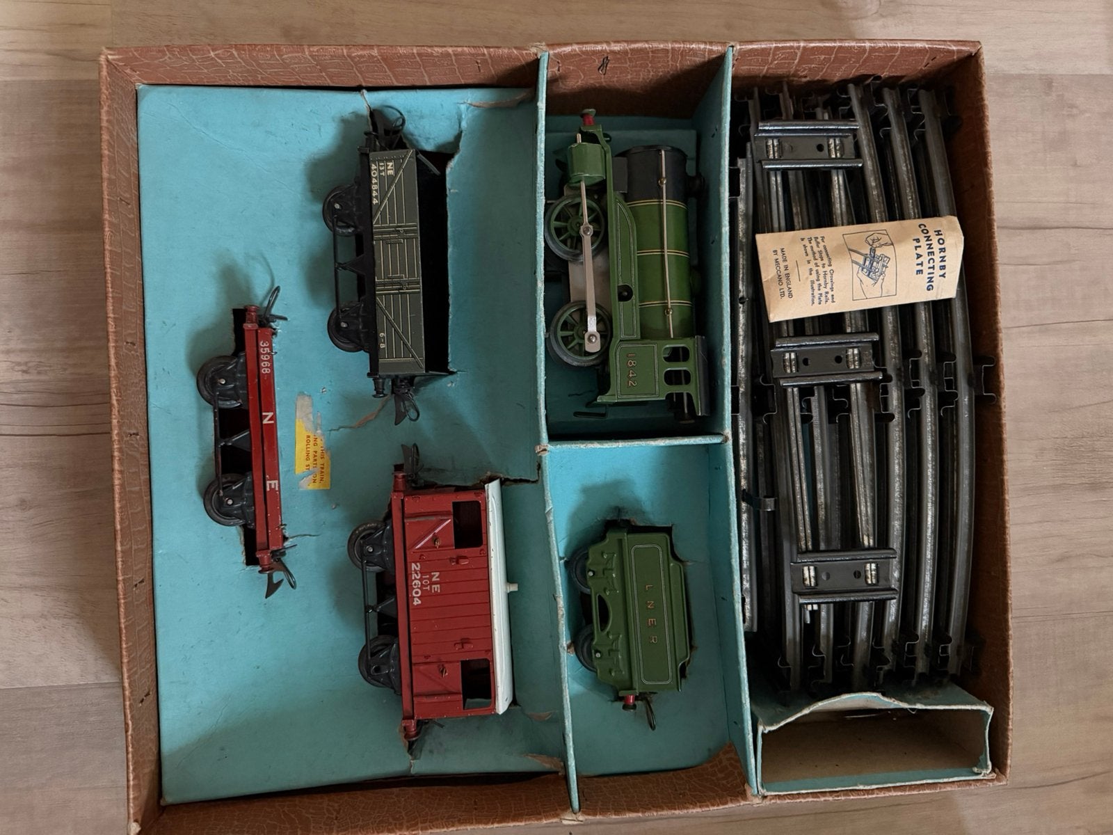 Meccano Hornby No2 goods set, Hobby en Vrije tijd, Overige merken, Gelijkstroom, Ophalen of Verzenden, Analoog