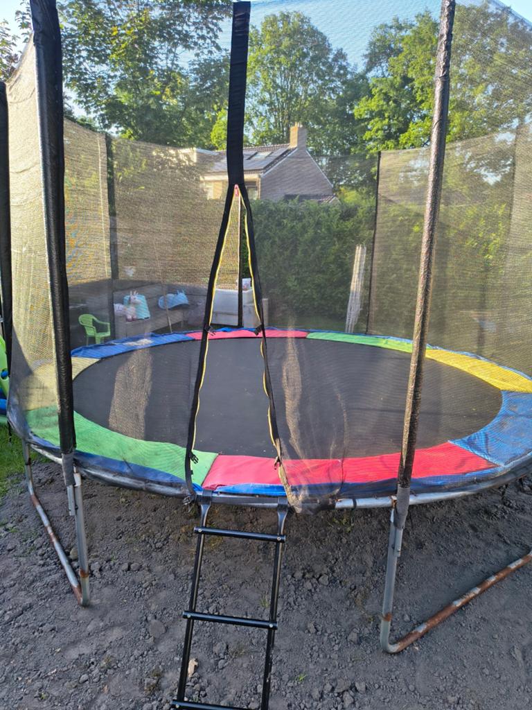 Trampoline + trap + net 3.50 meter, Ophalen