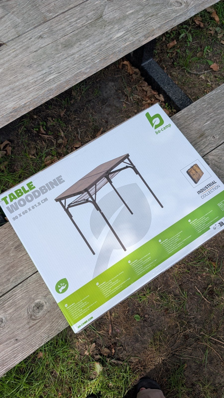 Nieuwe Bo-camp kampeertafel - Industrial Decatur 90 x 60cm, Ophalen of Verzenden, Nieuw, Campingtafel