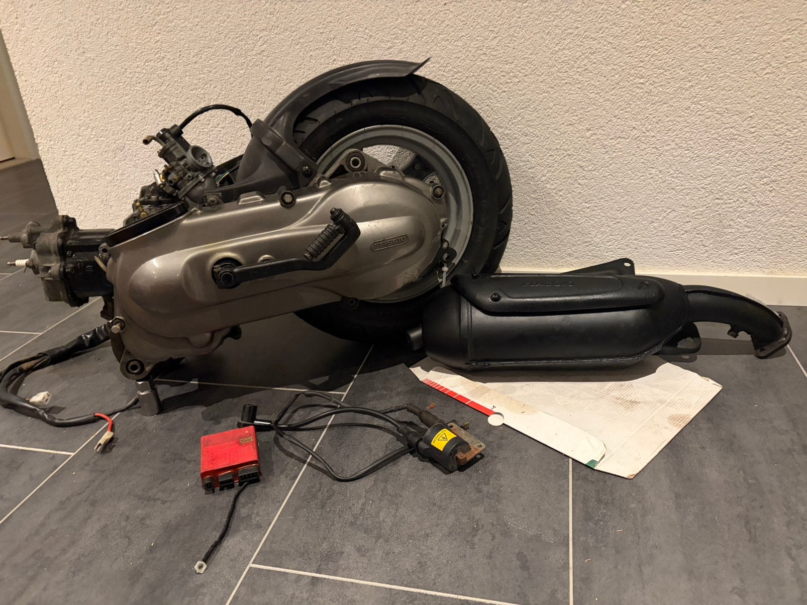 Piaggio hexagon 125 LC blok, Ophalen, Zo goed als nieuw, Tweetakt, Zip