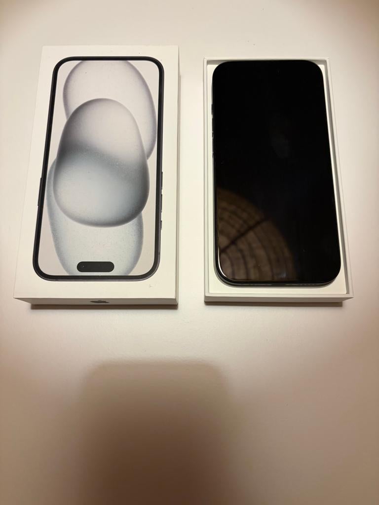 Supernette Apple iPhone 15 zwart 128GB, Telecommunicatie, Mobiele telefoons | Apple iPhone, 128 GB, IPhone 15, Zwart, Ophalen of Verzenden