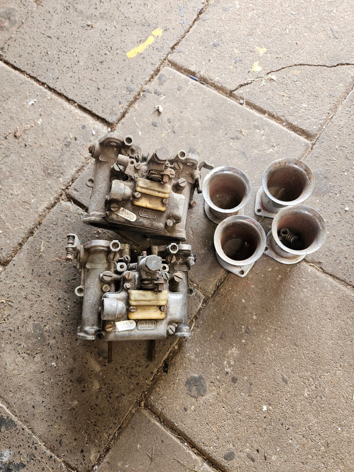 Dellorto DHLA 40 carburateurs met kelken, Ophalen of Verzenden