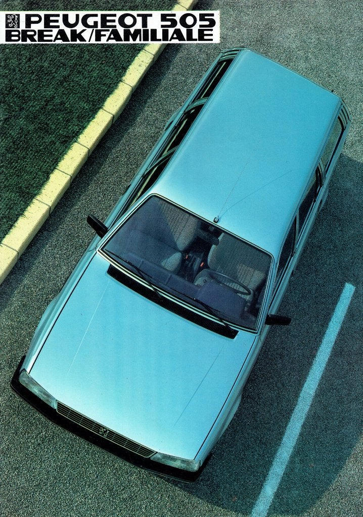 Folder Peugeot 505 Break en Familiale (1984), Verzenden, Gelezen, Peugeot