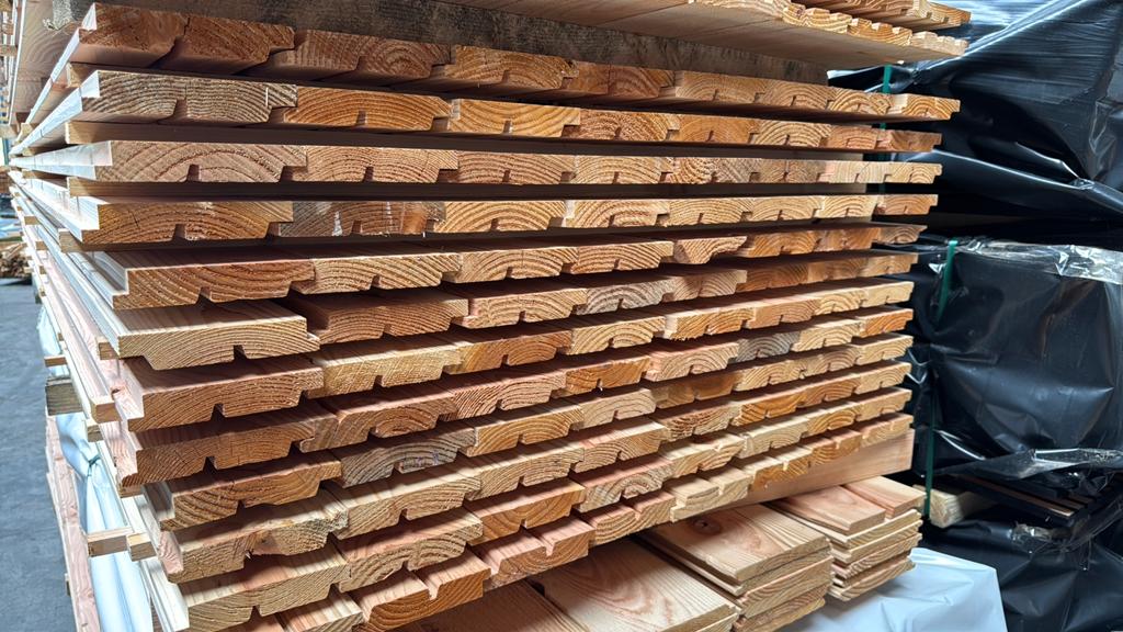 Douglas dubbel rhombus | 28x140 mm |, Ophalen of Verzenden, Nieuw, 250 cm of meer, Planken