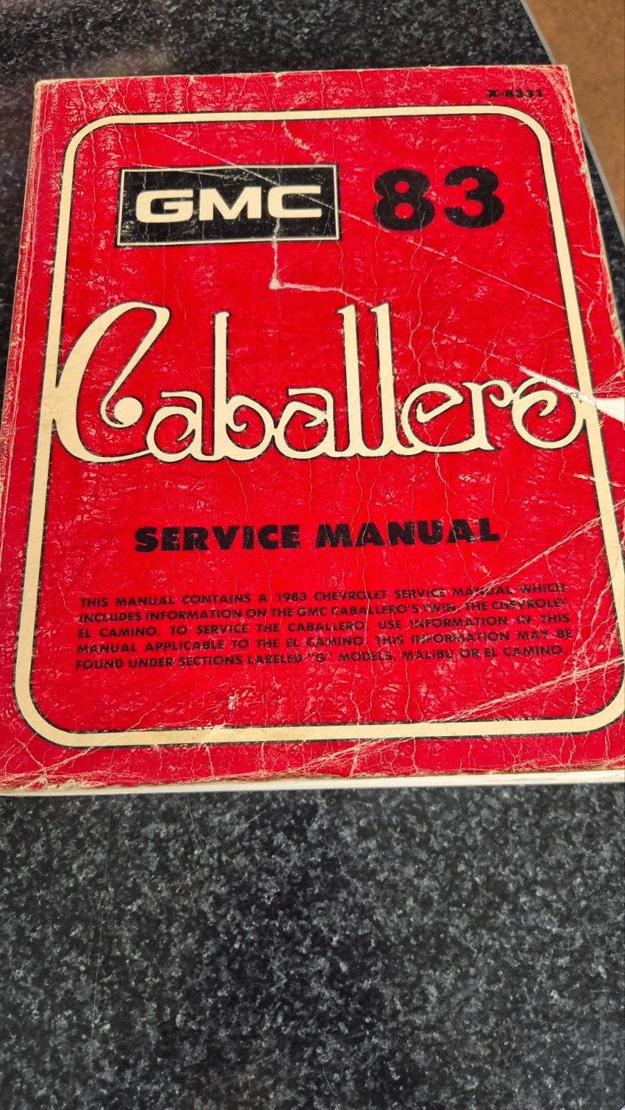 GMC Caballero Service Manual 1983, Ophalen
