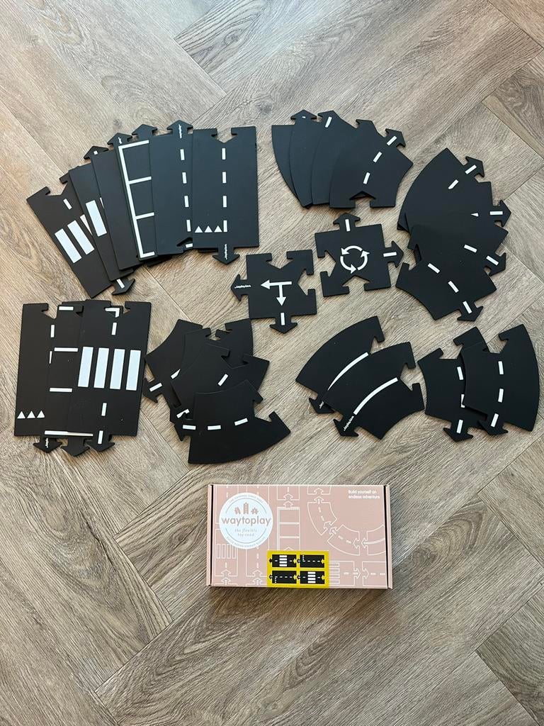 Waytoplay autobaan wegdelen (31 stuks), Ophalen, Zo goed als nieuw, Handmatig, Overige merken