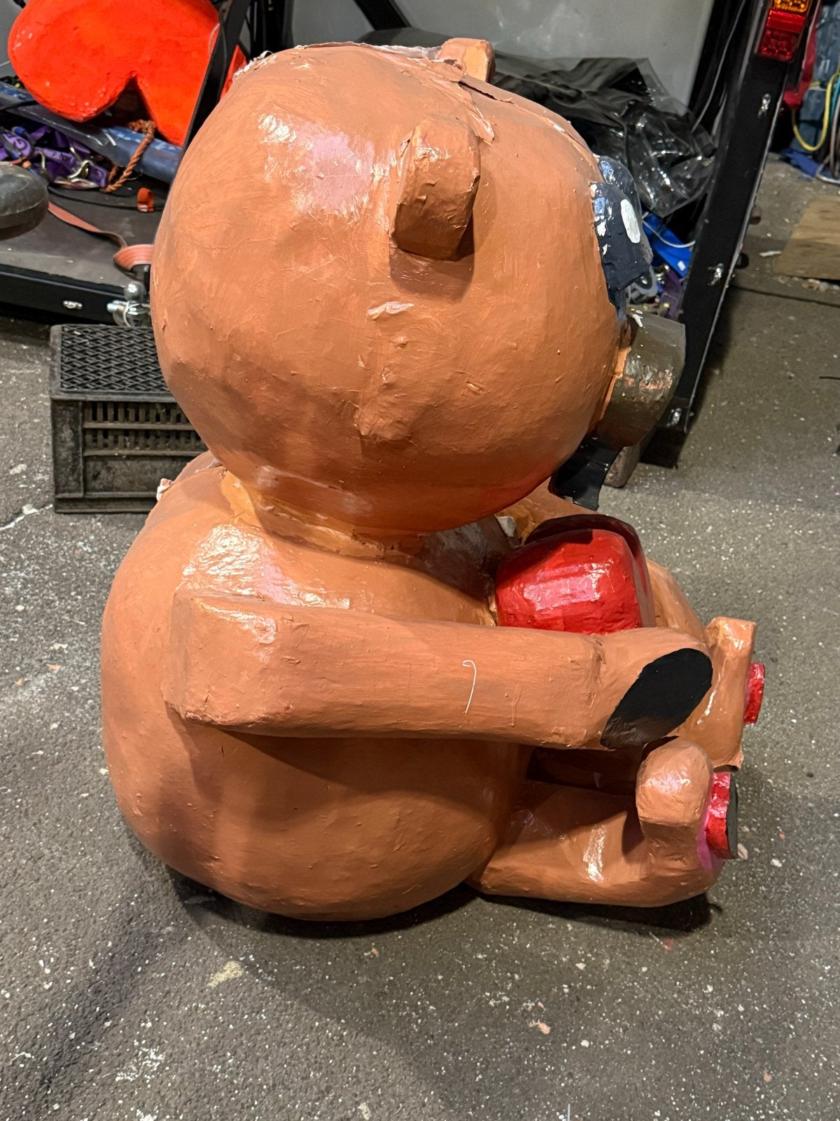 Grote decoratieve teddybeer met hart, Ophalen, Gebruikt