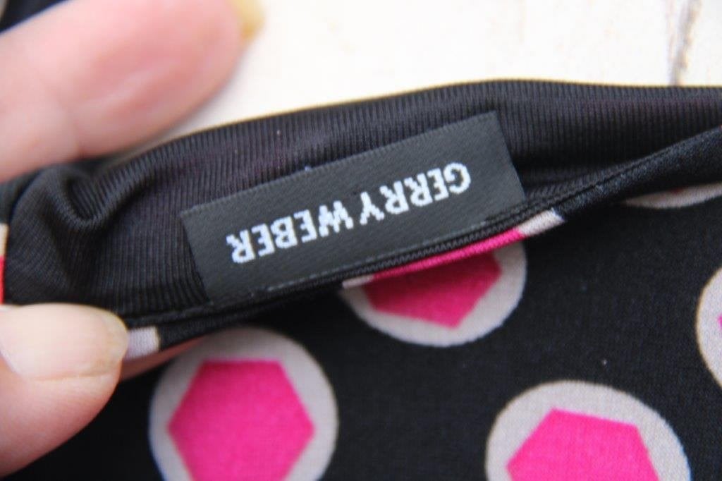 Jurk zwart/ roze Gerry Weber mt Xl Vaste prijs, Zwart, Maat 46/48 (XL) of groter, Ophalen of Verzenden, Zo goed als nieuw